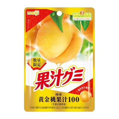 明治　果汁グミ　黄金桃47ｇ×10個　（￥119/個）
