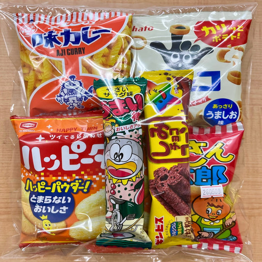 子供会イベント用お菓子詰合せセットA-1 税込250円 駄菓子6種類入りパック