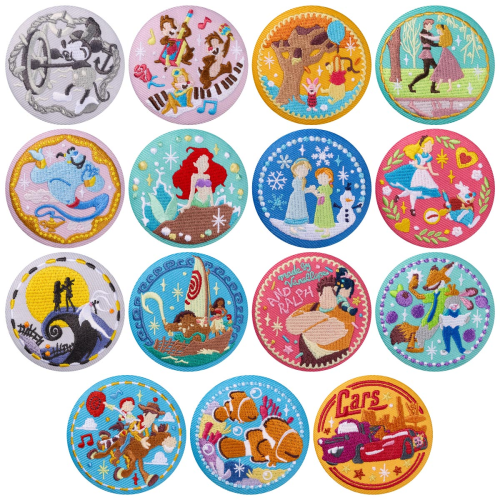 Disney Characters 刺繍缶バッジビスケット3 12個入り バンダイ 食玩